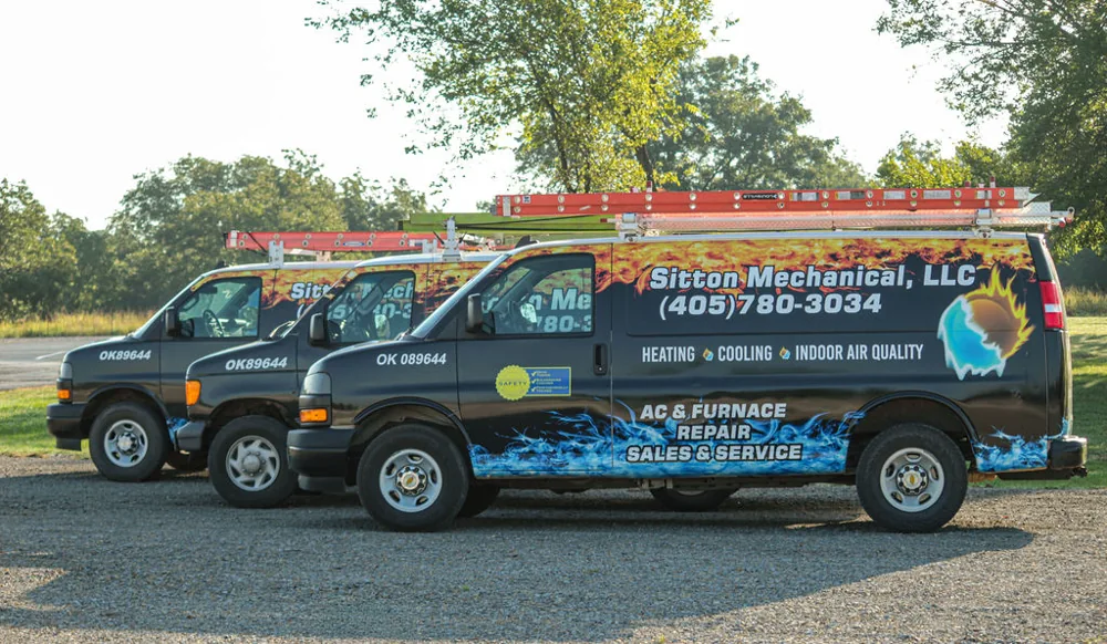 Sitton Mechanical, LLC service vans